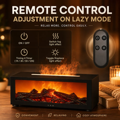 Stress Relief Fireplace Glow Humidifier